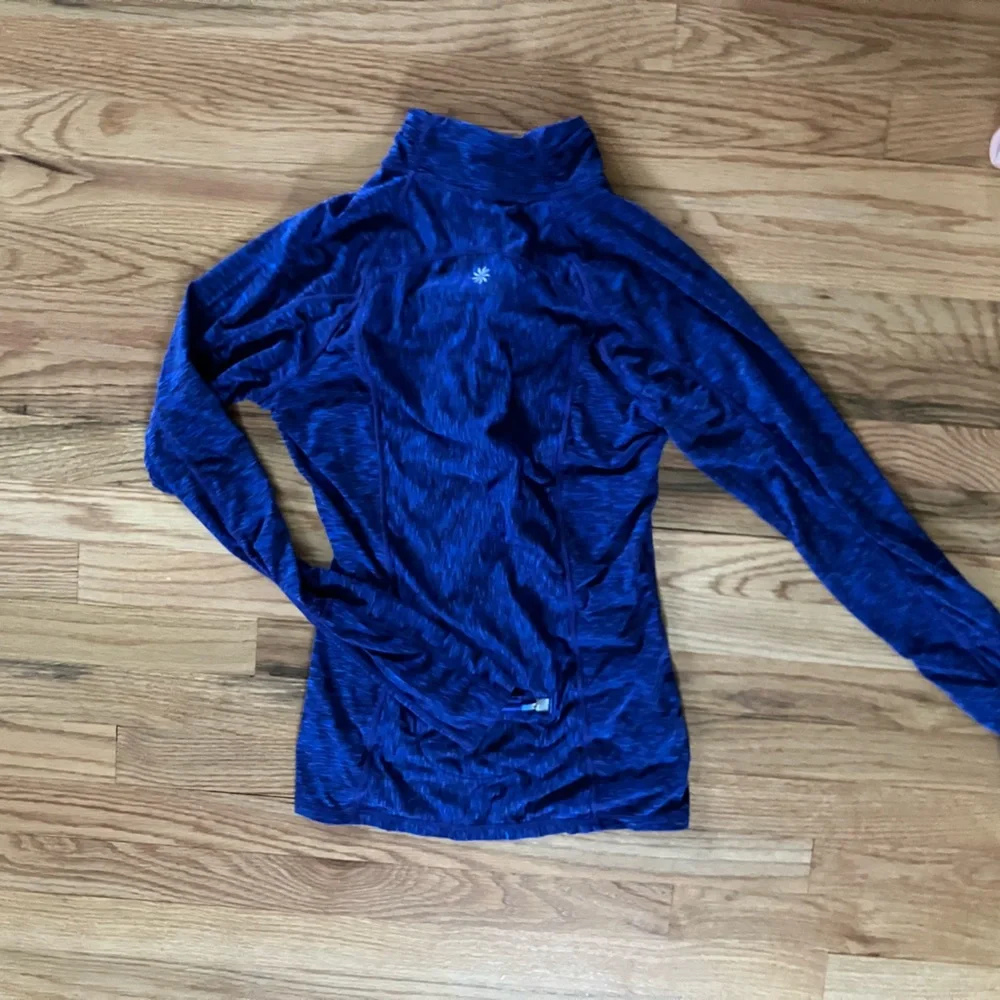 Athleta Fast Track Half Zip Pullover Blue Small - Picture 2 of 7